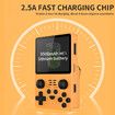 Handheld Game Console 3.5 inch Retro Games Consoles Classic Emulator Hand-held Gaming Console Preinstalled Hand Held Video Games System 64GB Yellow