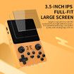 Handheld Game Console 3.5 inch Retro Games Consoles Classic Emulator Hand-held Gaming Console Preinstalled Hand Held Video Games System 64GB Yellow