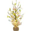 Easter Decorations, Pre-Lit Easter Egg Table Topper with Delicate Oranities, for Home Easter Tree Table Decorations