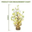 Easter Decorations, Pre-Lit Easter Egg Table Topper with Delicate Oranities, for Home Easter Tree Table Decorations