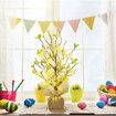 Easter Decorations, Pre-Lit Easter Egg Table Topper with Delicate Oranities, for Home Easter Tree Table Decorations