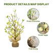 Easter Decorations, Pre-Lit Easter Egg Table Topper with Delicate Oranities, for Home Easter Tree Table Decorations