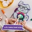 The Egg Decorator Kit - Includes Rotating Rabbit Egg Decorating Set with 8 Colorful Quick-Dry Markers