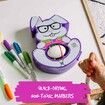 The Egg Decorator Kit - Includes Rotating Rabbit Egg Decorating Set with 8 Colorful Quick-Dry Markers