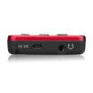 Pocket Radio Digital AM FM Tuning Stereo Volume with Earphone Rechargeable Battery for Walking Gym (Red)