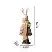 Rabbit Easter Decoration Cute Bunny Figurine Resin Statue Crafts