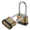 4 Digit Combination Lock Zink Alloy Padlock with Long Shackle Combo Padlock for Outdoor Use ,Sheds, Locker, Storage Unit, Gym and Gate