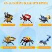 Prefilled Easter Eggs with Insect Building Blocks,Easy Assemble Surprise Easter Egg Toys Easter Party Favors,Easter Basket Stuffers,Easter Egg Hunting,Classroom Prize Toys (12 Pcs)