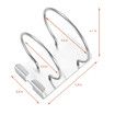 Hair Dryer Holder Wall Mount Self Adhesive 304 Stainless Steel Bathroom Hair Blow Dryer Rack Organizer-Silver