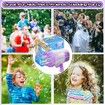 Bubble Machine Gun, Purple Bubble Gun with Lights/ Bubble Solution, 69 Holes Bubbles Machine for Adults Kids, Summer Toy Gift for Outdoor Indoor Birthday Wedding Party - Purple Bubble Makers