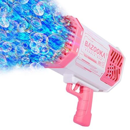 Bubble Gun, Bazooka Bubble Gun, 69 Hole Bubble Gun with 20 Packs of Bubble  Solution, Bubble Launcher Children's Toys Gifts for Adults Children Playing  and Indoor Outdoor Party Wedding: Buy Online at