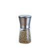 Stainless Steel Salt and Pepper Mills, Adjustable Ceramic Sea Salt Mill and Pepper Mill, Glass Salt and Pepper Shaker