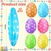 Inflatable Easter Eggs Decorations Outdoor Colourful 16 Inch Easter Party Yard Garden Lawn Ornaments 6 Pack