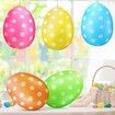 Inflatable Easter Eggs Decorations Outdoor Colourful 16 Inch Easter Party Yard Garden Lawn Ornaments 6 Pack