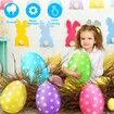 Inflatable Easter Eggs Decorations Outdoor Colourful 16 Inch Easter Party Yard Garden Lawn Ornaments 6 Pack