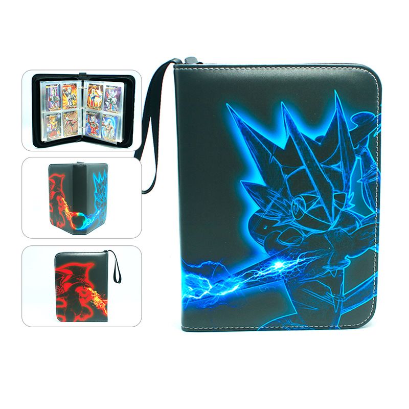 9 Pocket Pokemon Card Binder, 900 Cards Trading Card Binder Holder for Boys Girls Gift