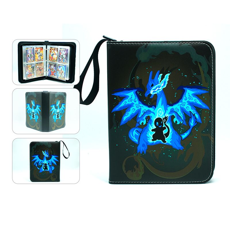 9 Pocket Pokemon Card Binder, 900 Cards Trading Card Binder Holder for Boys Girls Gift