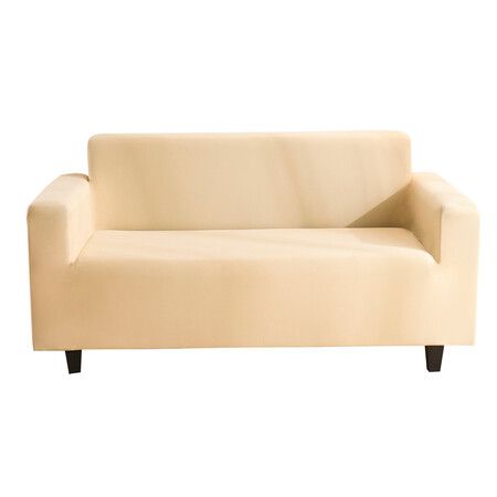 Stretch Sofa Covers 1 Piece Polyester Spandex Fabric Living Room Couch Slipcovers ( Medium,Yellow)
