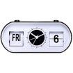 Manual Analog Flip Table Alarm Clock Retro Silent Quartz Mood Design Showing Date Day Month