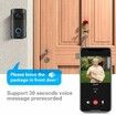 Video Doorbell Camera HD WiFi Wireless Operated Motion Detector Audio & Speaker Night Vision for iOS & Android