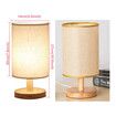 British Standard Bedside Lamp Vintage Wood Table Lamp for Bedroom Lamp, Study Room