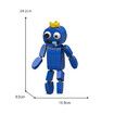 Rainbow Friends Building Block Set,Odd World Blue Monster Action Figure Horror Toy,Easter Friday Night Monster Building Blue 281pcs