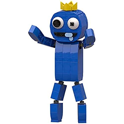 Rainbow Friends Building Block Set,Odd World Blue Monster Action Figure Horror Toy,Easter Friday Night Monster Building Blue 281pcs