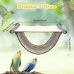 Winter Warm Bird Nest Bed Hanging Hammock Snuggle Hut Parrot House Tent Toy Bird Cage Perch for Parakeet Budgies Cockatiels Lovebird Cockatoo Finch Hamster Chinchilla Guinea Pig (Grey)