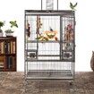 Winter Warm Bird Nest Bed Hanging Hammock Snuggle Hut Parrot House Tent Toy Bird Cage Perch for Parakeet Budgies Cockatiels Lovebird Cockatoo Finch Hamster Chinchilla Guinea Pig (Yellow)