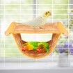 Winter Warm Bird Nest Bed Hanging Hammock Snuggle Hut Parrot House Tent Toy Bird Cage Perch for Parakeet Budgies Cockatiels Lovebird Cockatoo Finch Hamster Chinchilla Guinea Pig (Yellow)