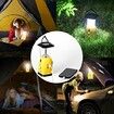 Camping Lantern Solar Rechargeable  Hand Crank  4-way Powered AM/FM Radio 8 LED Flashlight  Cell Phone Charger, Support AA Battery for Hike Climbing