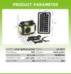 Power Station 6v 3.5W Solar Generator Panel Flashlights AUX FM MP3 PLAYER Radio  10K mAH Battery USB DC Outlets  Outdoor Camping Emergency HurricaneFish