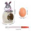 Easter Egg Decorating Spinner With Music Eggs Pens Kids Gift Plastic Holidays  Children Play Arts And Crafts Grey Rabbit And Brown Egg