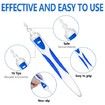 Earwax Remover, Silicone Ear Wax Removal, Soft Q-Grips Ear Wax Remover with 16 Tips Removal Kit