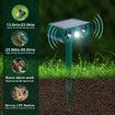 Animal Repeller Ultrasonic Solar Animal Repellent Outdoor Animal Deterrent Devices Repel Squirrel etc