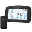 Weather Station LCD Digital Thermometer Hygrometer Indoor Outdoor Sensor Weather Forecast Window Reminder Clock-Black