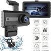 1080P FHD Dash Cam for Cars,Mini Screen Dual Car Dash Camera 3.5In Screen