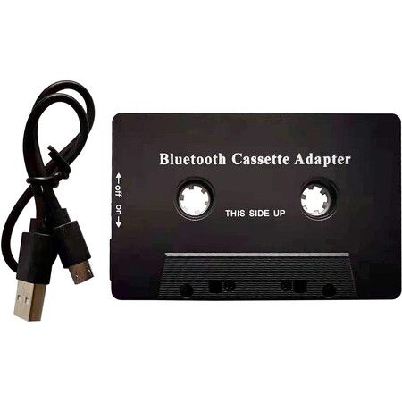 Car Audio Cassett Player Adapter, Car Aux Cassette Adapter for Smartphone Computer Mp3 CD Player