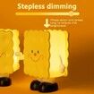 Night Light for Kids Cute Cookie Shape Bedside Nightlight Lamp USB Rechargeable