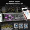 Car MP3 player Digital Bluetooth FM radio Stereo audio band LED AUX input USB charging function