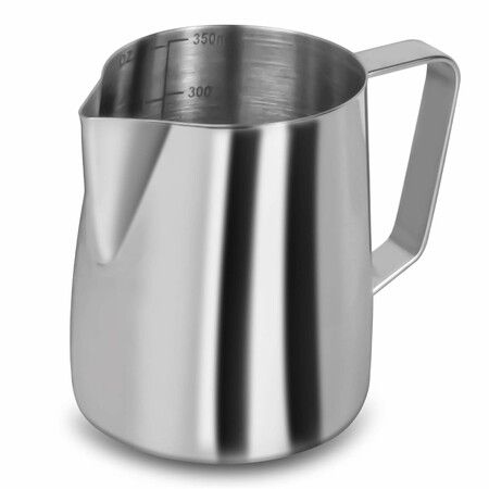 Milk Frothing Pitcher,12 Oz 350ml Milk Frother Steamer Cup Stainless Steel Espresso Cup