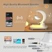 LED Night Light Music Bedside Lamp with Wireless Charger, Bluetooth Speaker LED Atmosphere lamp