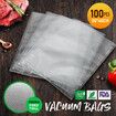 Vacuum Sealer Bags Food Storage Saver Reusable Plastic Precut 100PCS with Double Sided Twill Pattern 28x40cm