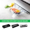 Vacuum Sealer Bags Food Storage Saver Reusable Plastic Precut 100PCS with Double Sided Twill Pattern 28x40cm