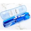 Portable Orthodontic Care Kit Orthodontic Toothbrush Kit Travel Oral Care Kit(8pcs Per Set) Blue