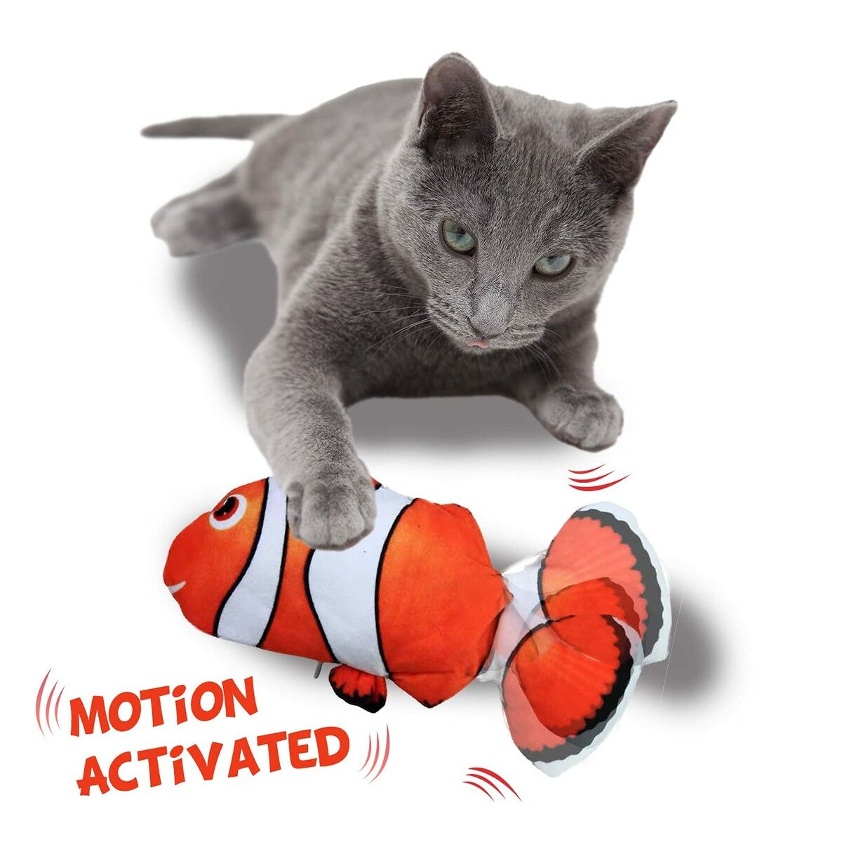 Flopping Fish Cat Toy 30cm Electric Moving Cat Toy Vibrating Toy interactive Pet Fun Toy emotion Exercise