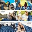 Double Sleeping Pad for Camping,Upgraded Inflatable Ultra-Thick Self Inflating Camping Pad 2 Person with Pillow Built-in Foot Pump Camping Sleeping Mat for Backpacking,Hiking,Portable Camping Pad (Navy Blue)