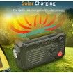 Emergency Solar Hand Crank Portable Weather Radio All band Receiver Color Green