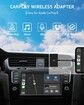 CarPlay Wireless Adapter for OEM Wired CarPlay Wireless Carplay Adapter for iPhone Plug & Play Fastest Dongle Wired to Wireless Converter for Cars from 2015 & iPhone iOS 10+ (Black)