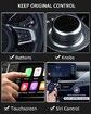 CarPlay Wireless Adapter for OEM Wired CarPlay Wireless Carplay Adapter for iPhone Plug & Play Fastest Dongle Wired to Wireless Converter for Cars from 2015 & iPhone iOS 10+ (Black)
